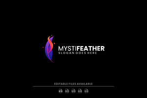 Gradient Modern Feather Logo Design, a Branding & Logo Template by Artnivora.Std
