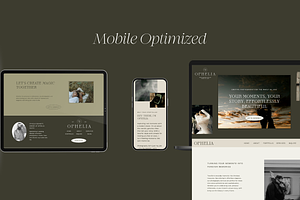 Showit Website Template Ophelia