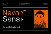 Nevan - Sans Serif Typeface, a Sans Serif Font by MaikoHatta (Thumbnail 1 of 7)