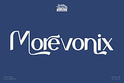 Morevonix - Modern Sans Serif Font, a Sans Serif Font by Rishsketch (Thumbnail 1 of 15)