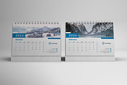 Desk Calendar 2024, a Print Template by Uiparvin (Thumbnail 2 of 2)