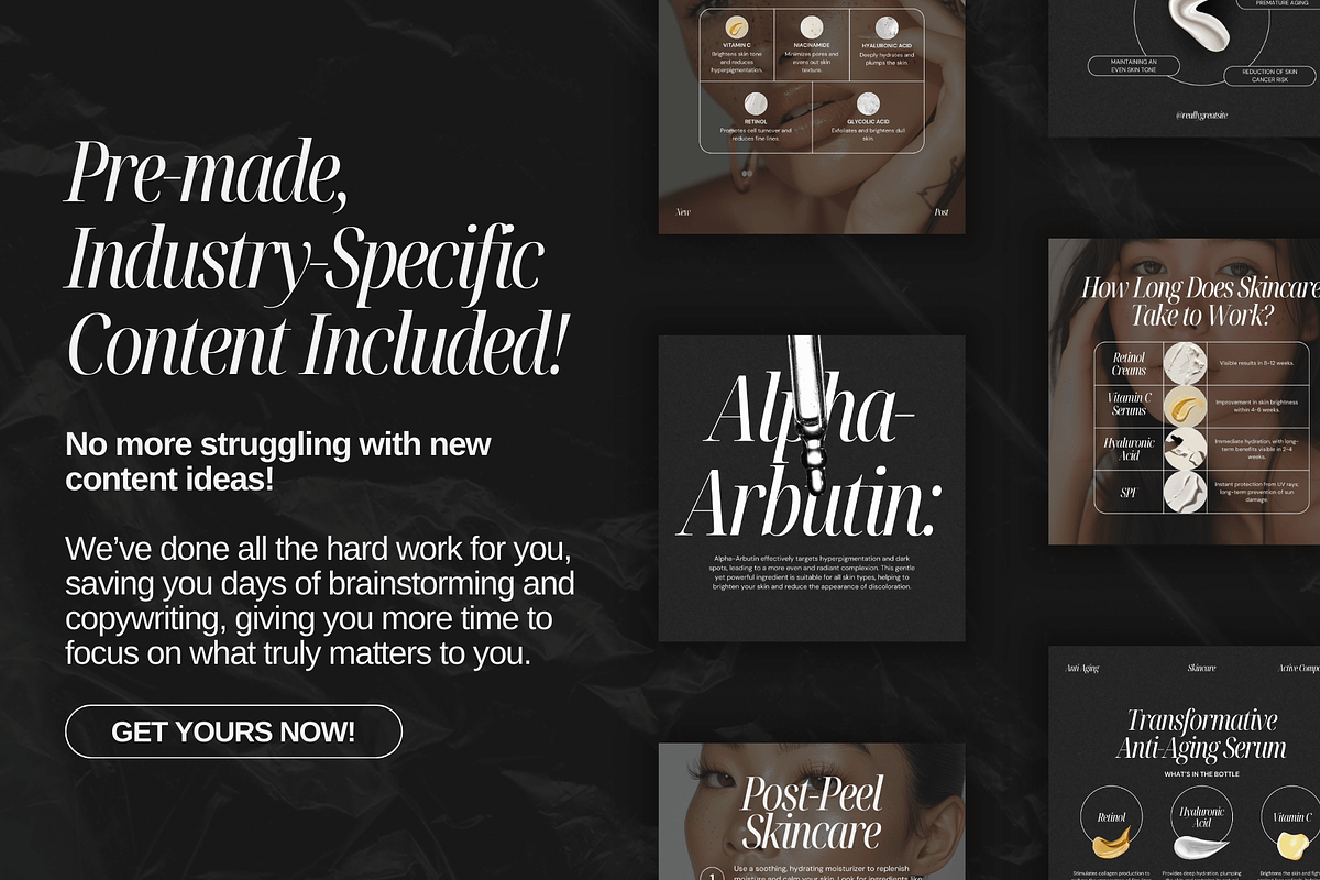 Skincare Coach CANVA Beauty Template, a Social Media Template by Xenié Creative (Photo 3 of 10)