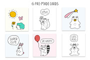 Woodland kids, an Animal Illustration by cutelevindesign (Thumbnail 6 of 10)