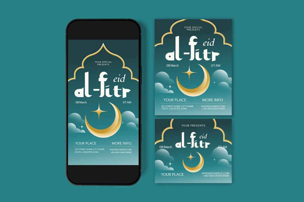 Eid Al Fitr Flyer preview 3