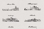 City skylines of the The USA, a Work Illustration by TheMountBirdStudio (Thumbnail 4 of 9)