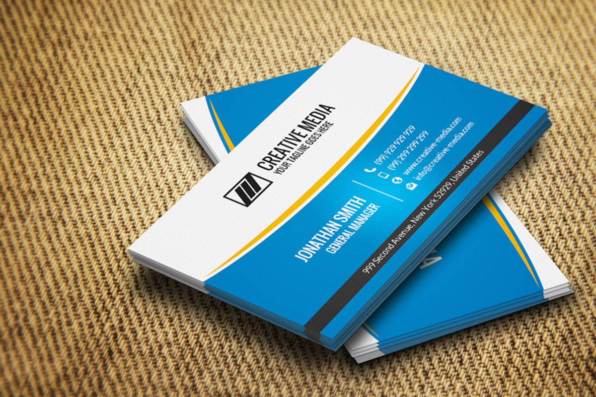 Corporate Business Card CM064, a Business Card Template by annozio (Photo 3 of 4)