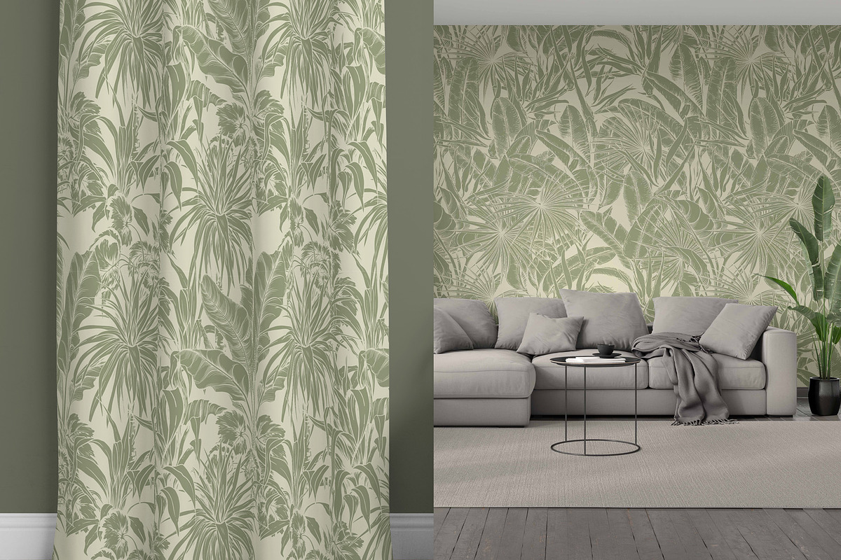 Green Tropical Patterns, a Pattern Graphic by Jeanna Draw (Photo 9 of 13)