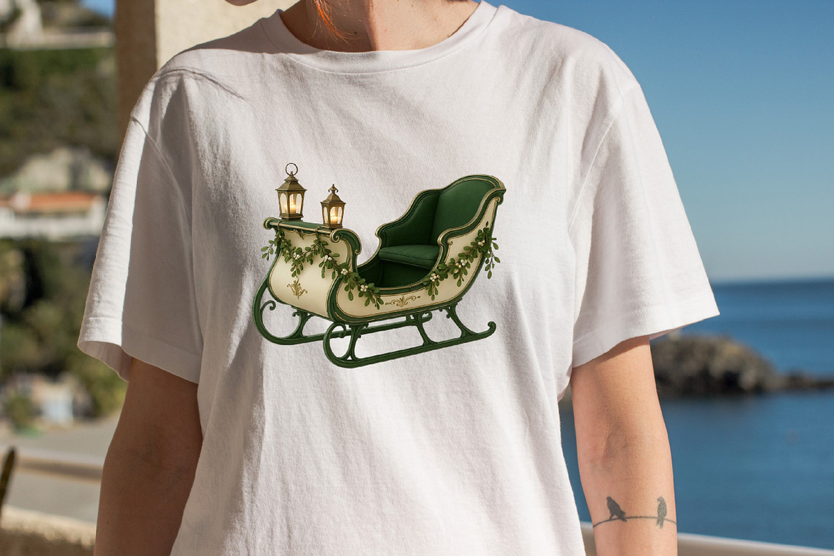 Christmas Sleigh Clipart Bundle., an Illustration by SVGArt (Photo 3 of 8)