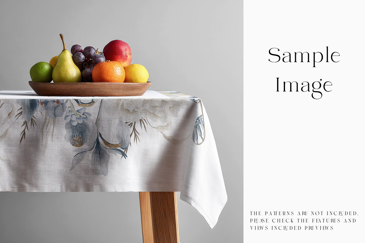 Square Tablecloth Mockups, a Household Mockup by mock-ups (Photo 5 of 28)