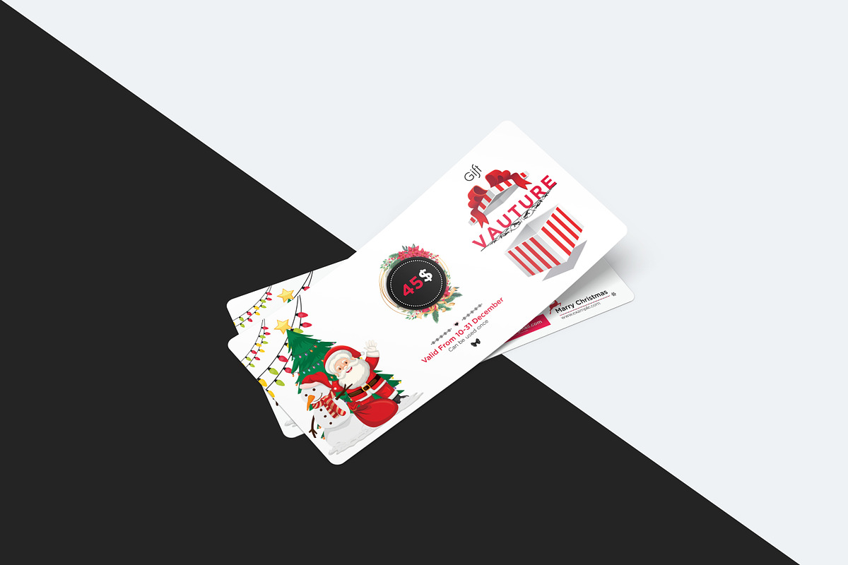 Christmas Gift Voucher, a Card Template by crazyOWL (Photo 3 of 3)