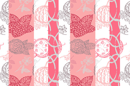 Watermelon Raspberry SeamlessPattern