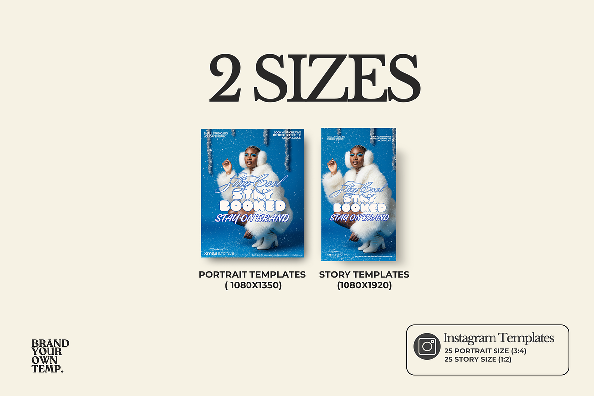 FROSTY STUDIO Canva Template, a Social Media Template by BYOTstudios (Photo 5 of 12)