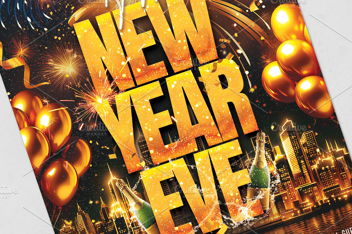 New Year Eve Flyer, a Flyer Template by Tarommir (Photo 4 of 4)