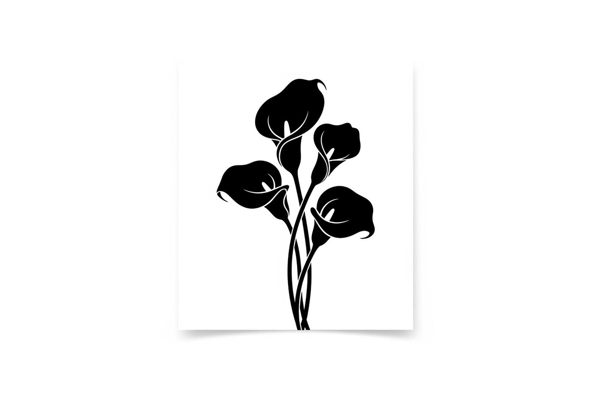 Black Lily Flower Vector Bundle, an Illustration by Designs_River (Photo 44 of 51)