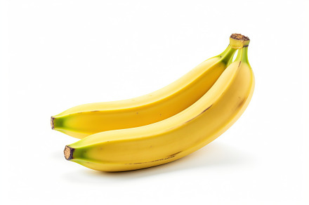Bananas isolated on white background, a Food & Drink Photo by AlyaAnd