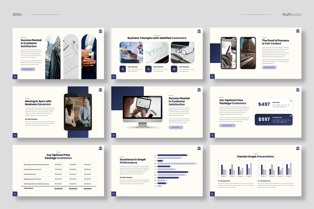 Annual Report Powerpoint Template, a Presentation Template by fluffstudio (Photo 5 of 6)