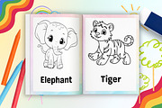 Coloring Pages for Kids – Animal, a Stationery Template by Designmela01 (Thumbnail 3 of 6)