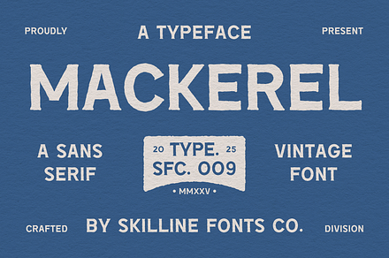 SFC Mackerel, a Sans Serif Font by Skilline Supply Co.