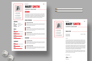 Resume Template, a Stationery Template by MightyDesign