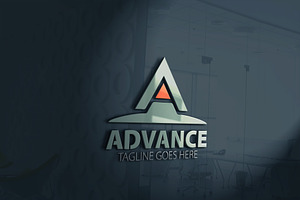 Advance Letter A Logo, a Branding & Logo Template by Josuf Media