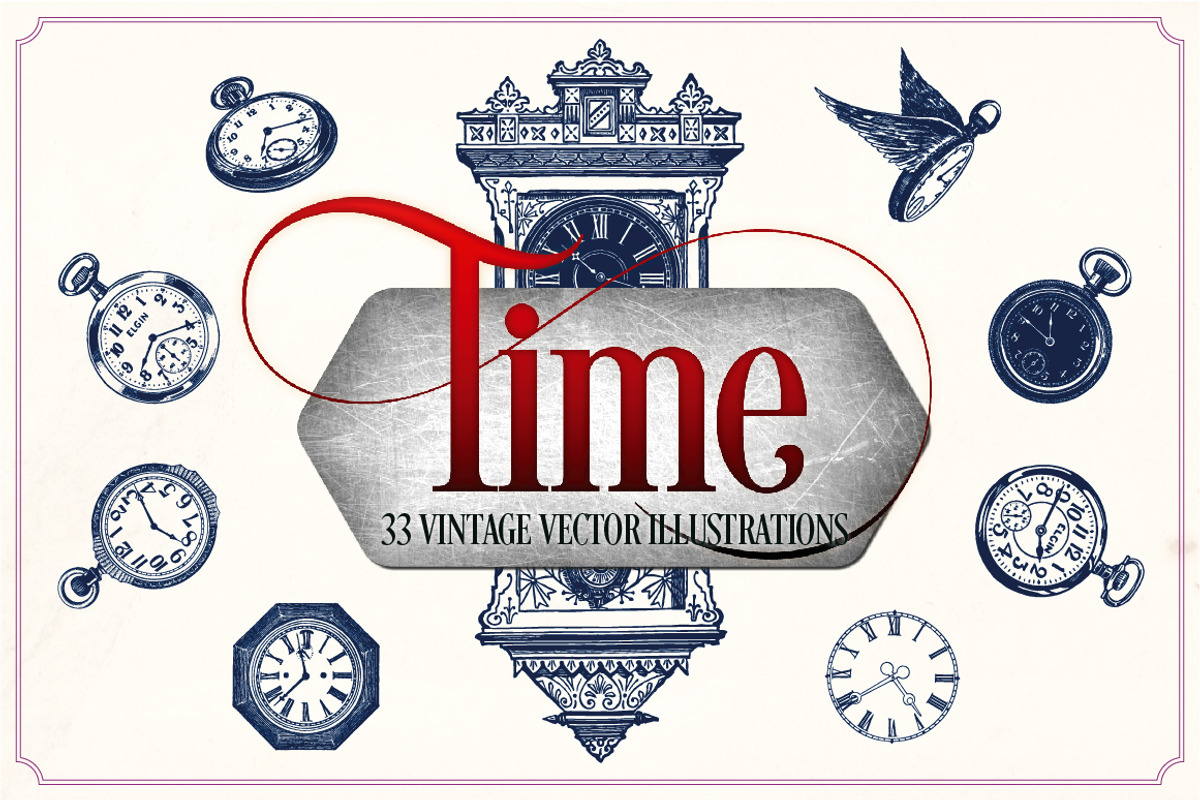 Vintage clocks and watches, a Technology Illustration by Mr Vintage (Photo 1 of 5)