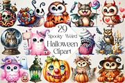 Watercolor Spooky Weird Halloween, an Illustration by DreamPrint404 (Thumbnail 1 of 5)