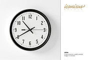 Wall Clock Mockup Template, a Product Mockup by iconisusmockup (Thumbnail 4 of 5)