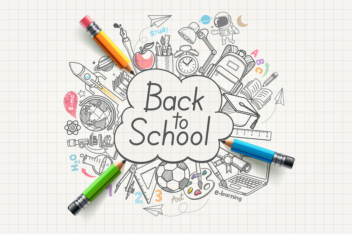 Back to School Concept Doodles, an Education Illustration by Graphixmania