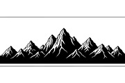 Mountain Range Silhouette, an Object Graphic by Designer_Momina (Thumbnail 20 of 20)