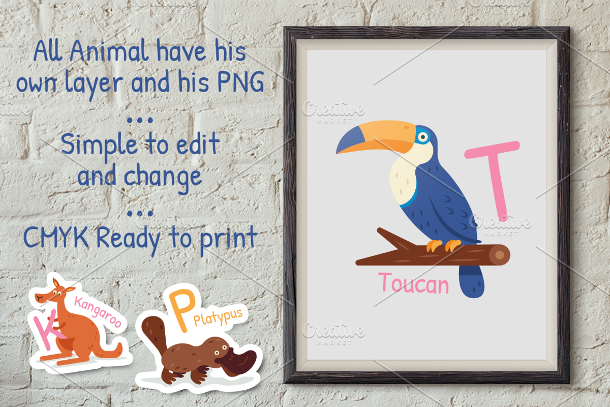 Animal Alphabet, an Animal Illustration by Manudesign (Photo 2 of 5)