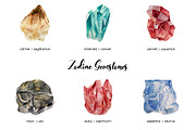 Watercolor Zodiac Birthstone Clipart, an Illustration by Art and Funny (Thumbnail 2 of 5)