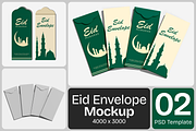 Eid Envelope Mockup, a Merchandise Mockup by Permadi Creative (Thumbnail 1 of 3)
