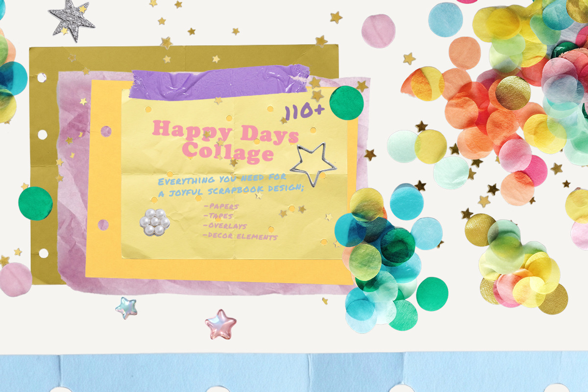 Nostalgic Playful Scrapbooking Kit, an Object Graphic by 60secondsArt (Photo 10 of 10)
