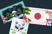 Japanese Summer Icons Watercolor, a Person Illustration by CreativeValuation (Thumbnail 11 of 11)