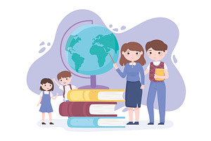 teachers kids books, an Education Illustration by studiogstock