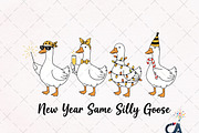 Happy New Year Goose PNG, an Illustration by Creative Art (Thumbnail 1 of 6)