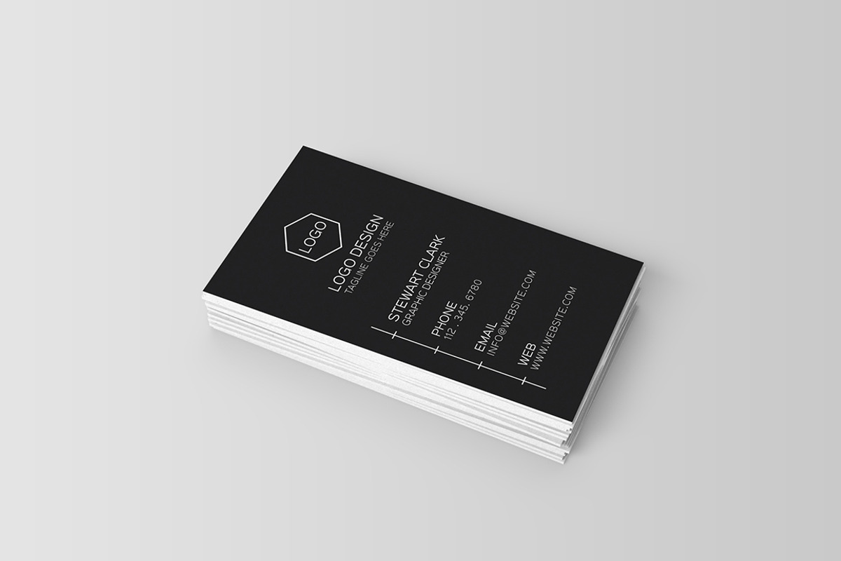 Clean Minimal Business Card Template, a Business Card Template by Shahjhan (Photo 3 of 6)