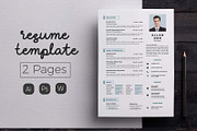 Creative Resume & CV Template, a Resume Template by Hito Graphic (Thumbnail 1 of 8)