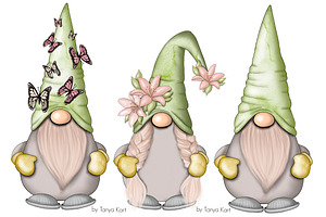 SALE Spring Green Gnomes Icons