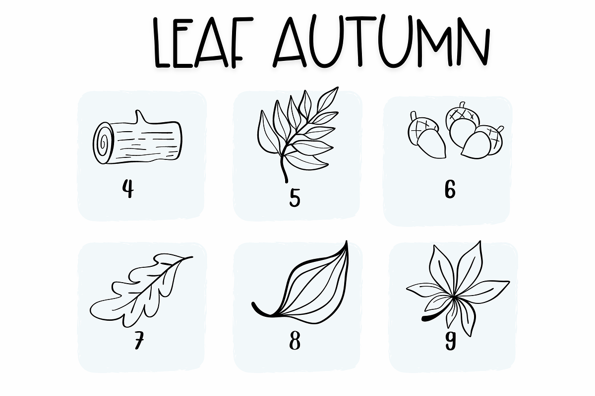 Leaf Autumn| Symbols Fonts, a Symbol Font by Sirinart (Photo 4 of 6)