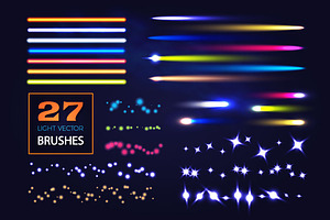 Light Effect Brushes. Vector., a Brush Add-On by feaspb