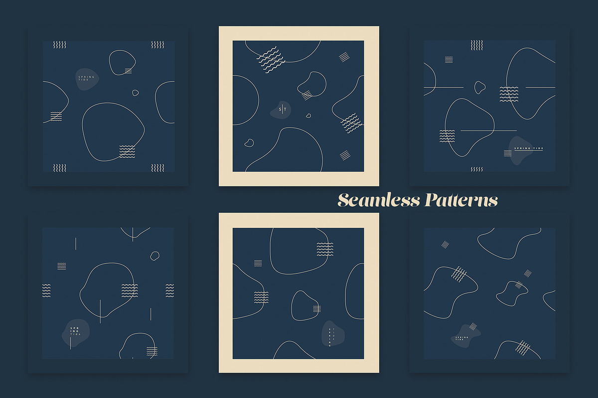 Spring Tide Branding Collection, a Texture Graphic by Polar Vectors (Photo 5 of 11)