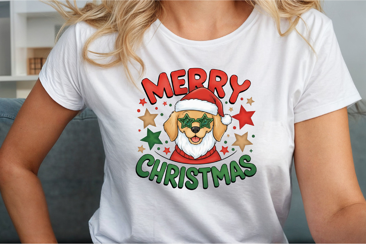 Merry Christmas Santa Dog PNG, an Illustration by Sublimation Artist (Photo 9 of 9)