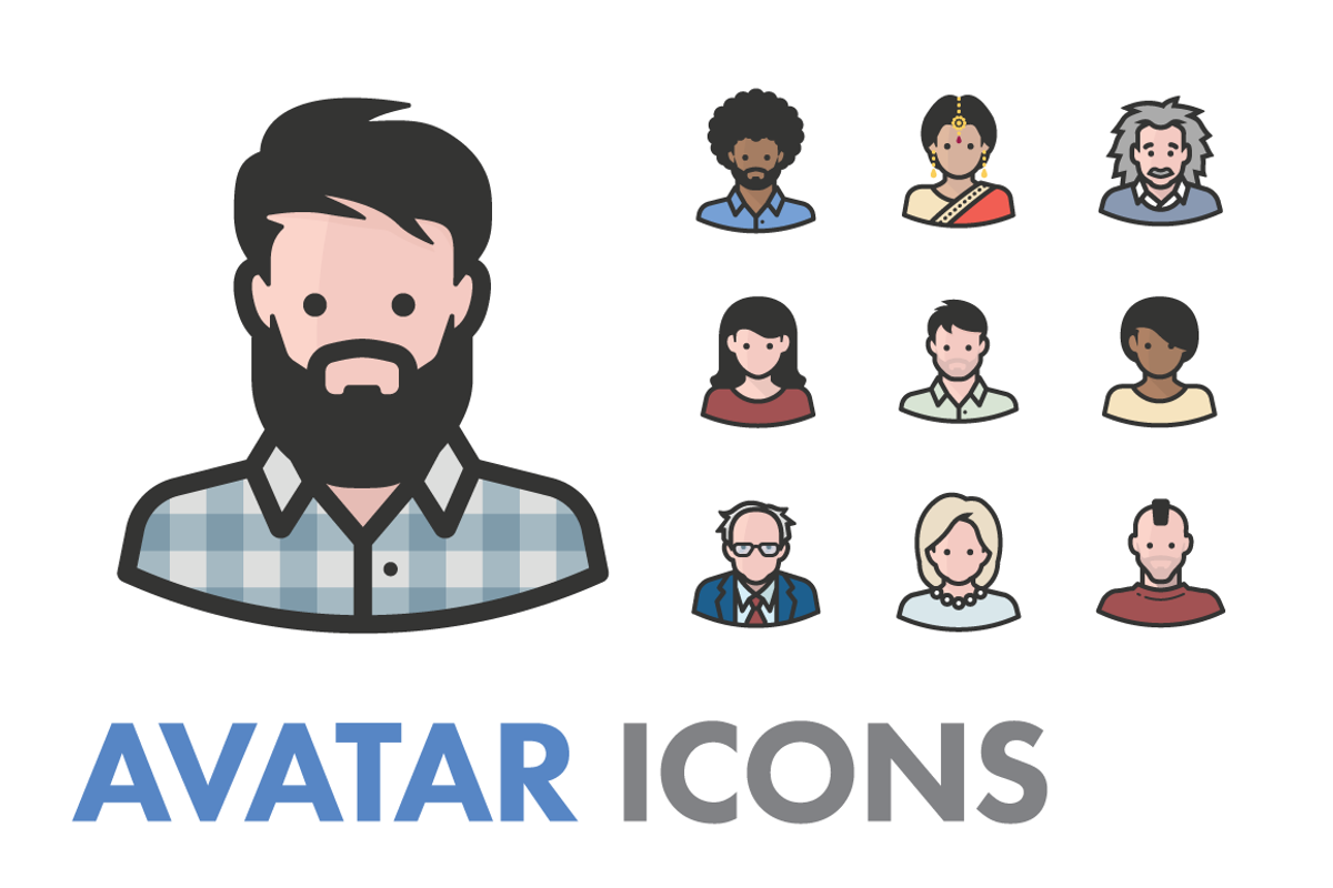 70 Avatar Icons, an Icon by Iconify.it (Photo 2 of 3)