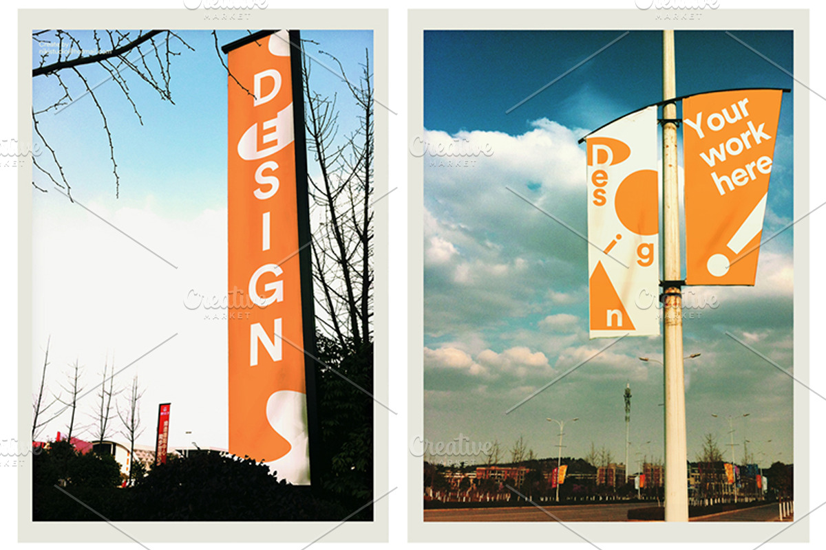 【Outdoor Poster etc. Mock-up 】, an Advertising Mockup by SuperBY Market (Photo 2 of 7)