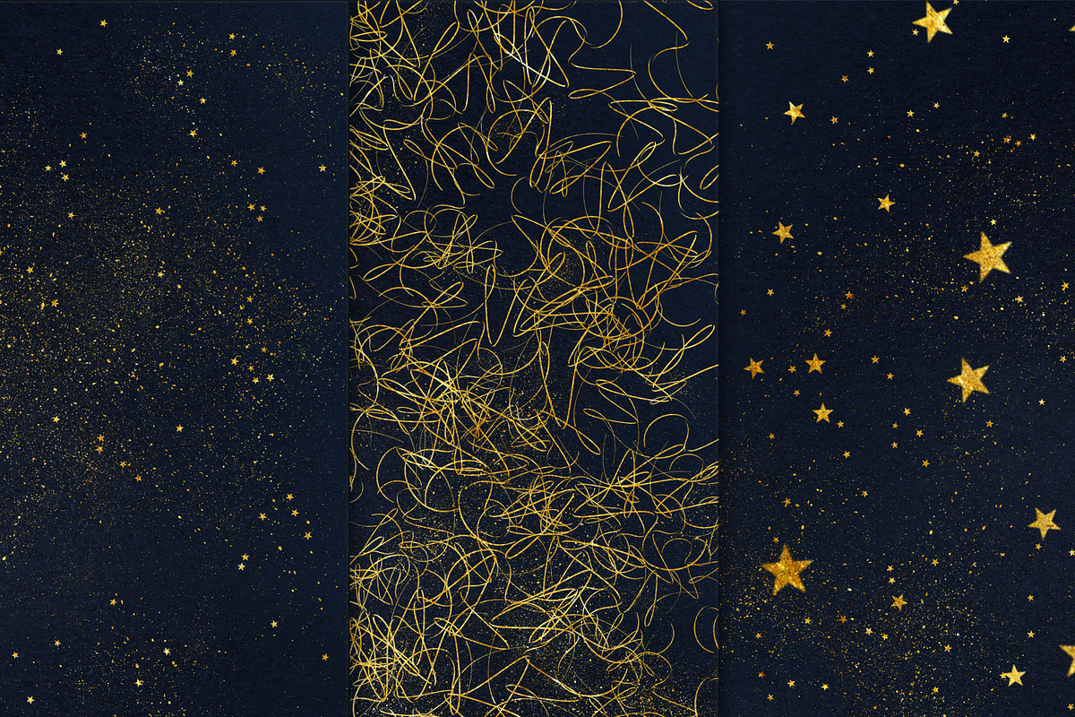 Starry Night Digital Paper, a Pattern Graphic by MixPixBox (Photo 5 of 5)