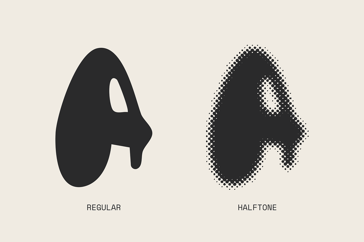 ANALOG — halftone multilingual font, a Handwritten Font by Studio Noppo (Photo 2 of 7)