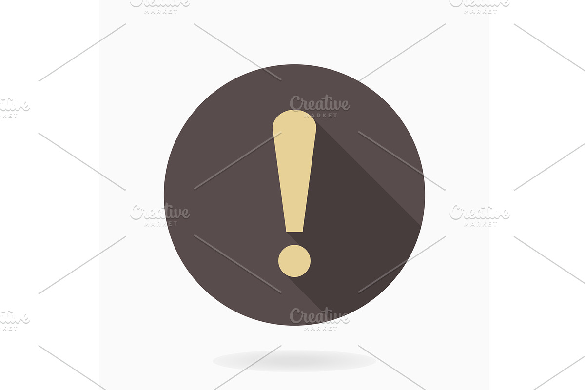 Fine Exclamation Icon, a Texture Graphic by FineArtStudio (Photo 1 of 3)