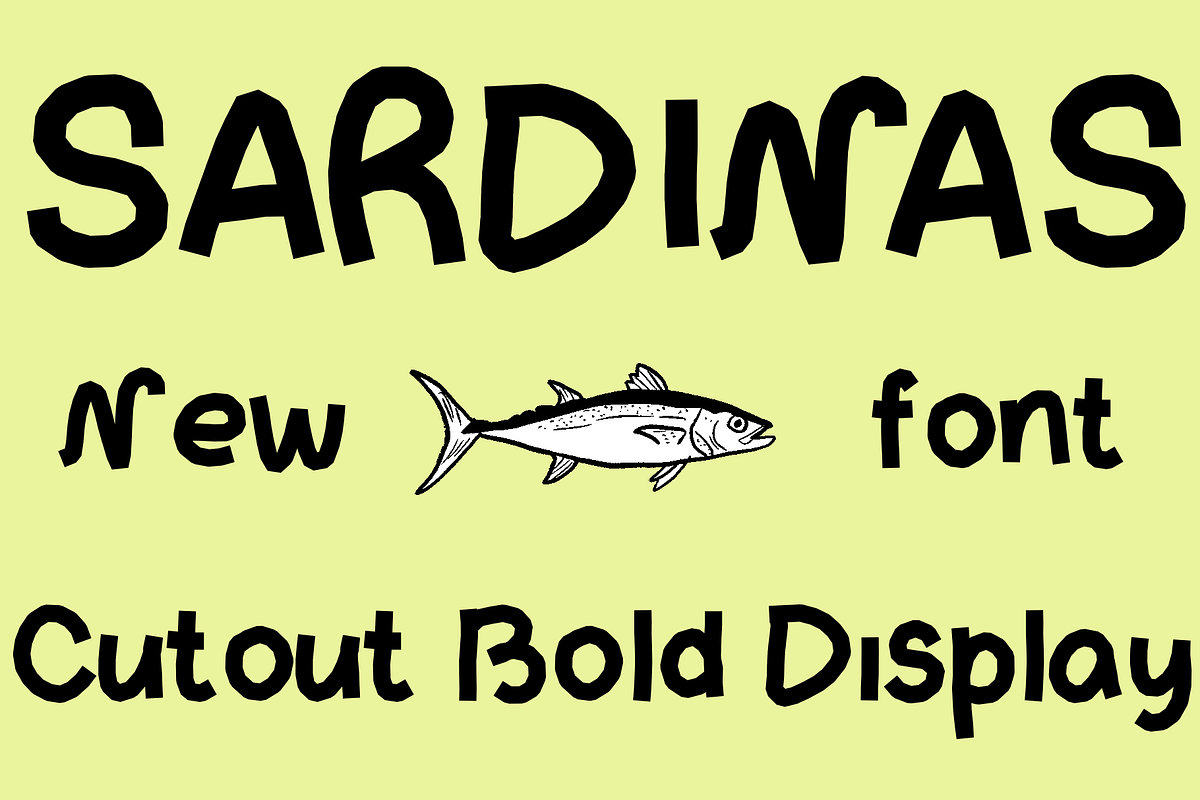 SARDINAS font | quirky cutout font, a Handwritten Font by Ashiya Pixel (Photo 6 of 10)