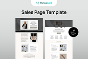 ThriveCart Sales Page Template, a Landing Page Template by Pixel & Flow (Thumbnail 1 of 8)